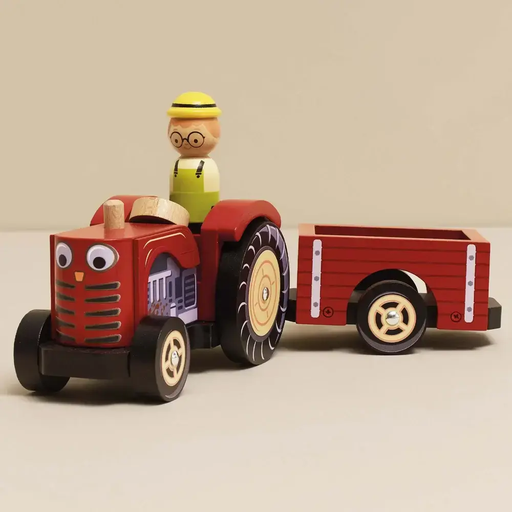 Le Toy Van Tractor and Trailer
